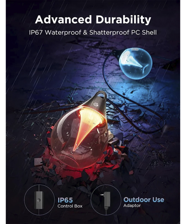 لامپ هوشمند ريسه اي گووي Outdoor Clear Bulb String Lights H7025
