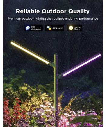 چراغ  هوشمند فضاي باز گووي Outdoor Garden Lights H7086