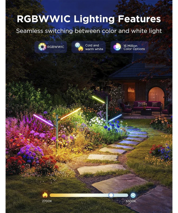 چراغ‌ هوشمند فضاي باز گووي Outdoor Garden Lights H7086