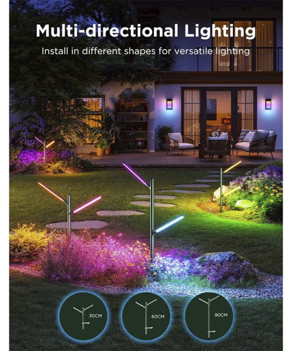 چراغ‌ هوشمند فضاي باز گووي Outdoor Garden Lights H7086