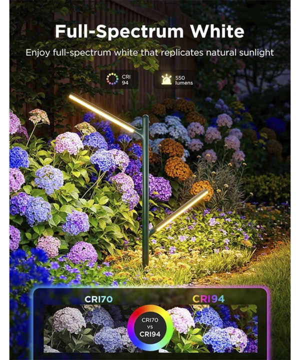 چراغ‌ هوشمند فضاي باز گووي Outdoor Garden Lights H7086