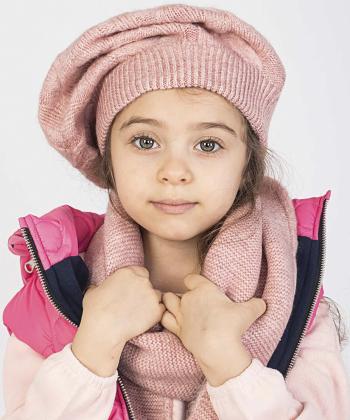 كلاه و شال گردن دخترانه پيانو كد 40022