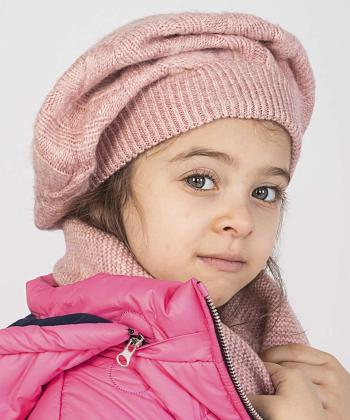 كلاه و شال گردن دخترانه پيانو كد 40022