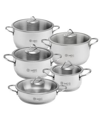 سرويس قابلمه 10 پارچه استيل ام جي اس مدل CWS2110M