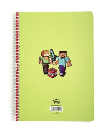 دفتر مشق سیمی 80 برگ کلیپس مدل طرح دار