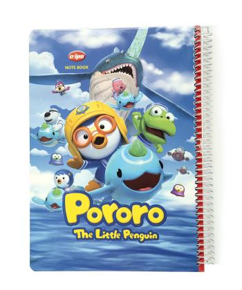 دفتر مشق سیمی 80 برگ کلیپس مدل طرح دار