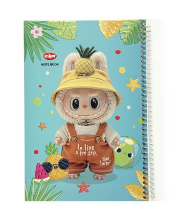 دفتر مشق سیمی 50 برگ کلیپس طرح لابوبو