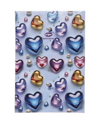 دفتر مشق جلد سخت 160 برگ کلیپس کد 00469