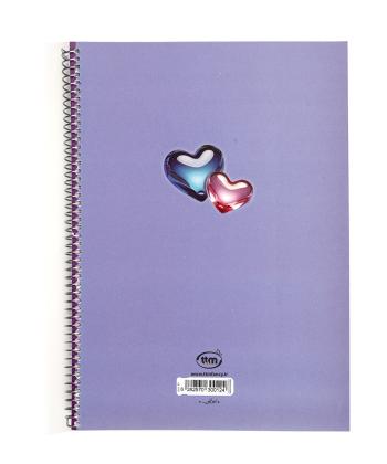 دفتر مشق سیمی 100 برگ کلیپس طرح دار