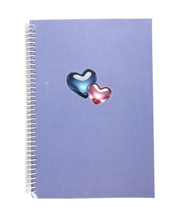 دفتر مشق سیمی جلد سخت 100 برگ کلیپس کد 00445