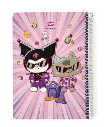 دفتر مشق سیمی 100 برگ کلیپس کارتونی