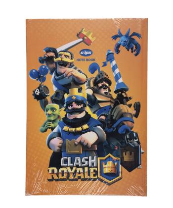 دفتر مشق کلیپس جلد سخت 100برگ طرح دار