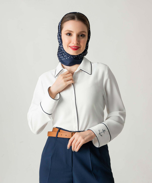 شومیز آستین بلند زنانه تولیکا مدل 32955