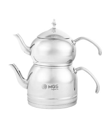 کتری و قوری 2.5 لیتری ام جی اس MGS کد بادسته استیل ام جی اس MGS کد K41024