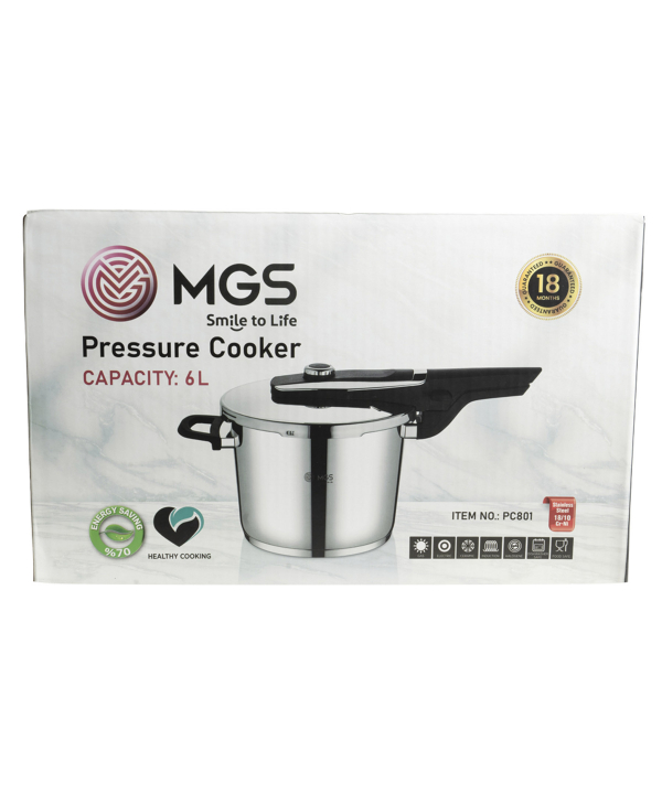 زود پز تك دسته 6 ليتري ام جي اس MGS كد PC801