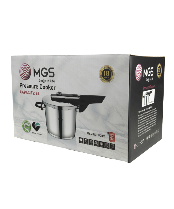 زود پز تك دسته 6 ليتري ام جي اس MGS كد PC801