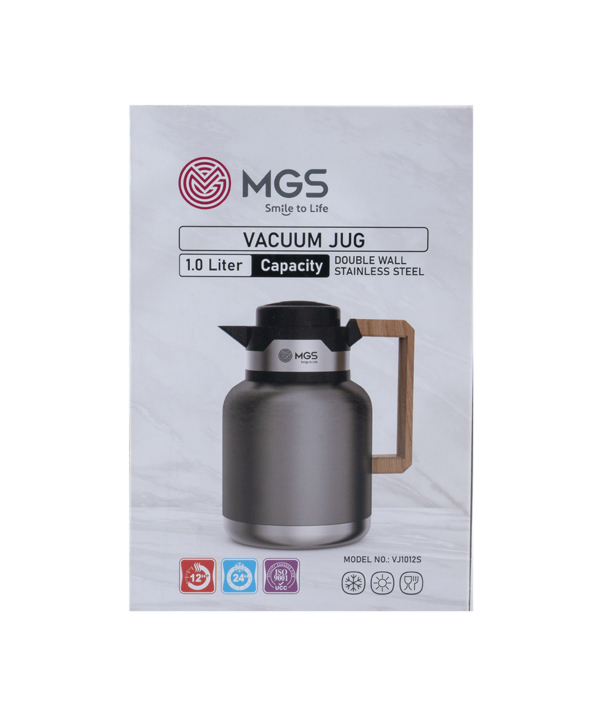 فلاسك تيتانيوم 1 ليتري ام جي اس MGS كد دسته چوبي VJ1012S