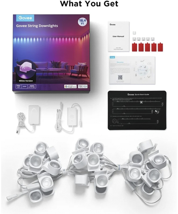ريسه هوشمند گووي 5 متري مدل RGBIC String Downlights H608A