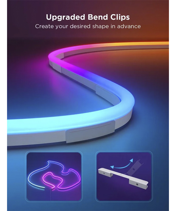 ريسه هوشمند نئون فلكسي 4 متري گووي مدل Neon Rope Strip Light 2s H61D4