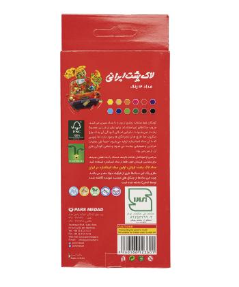مداد رنگی کلیپس مدل لاک پشت ایرانی بسته 12 عددی