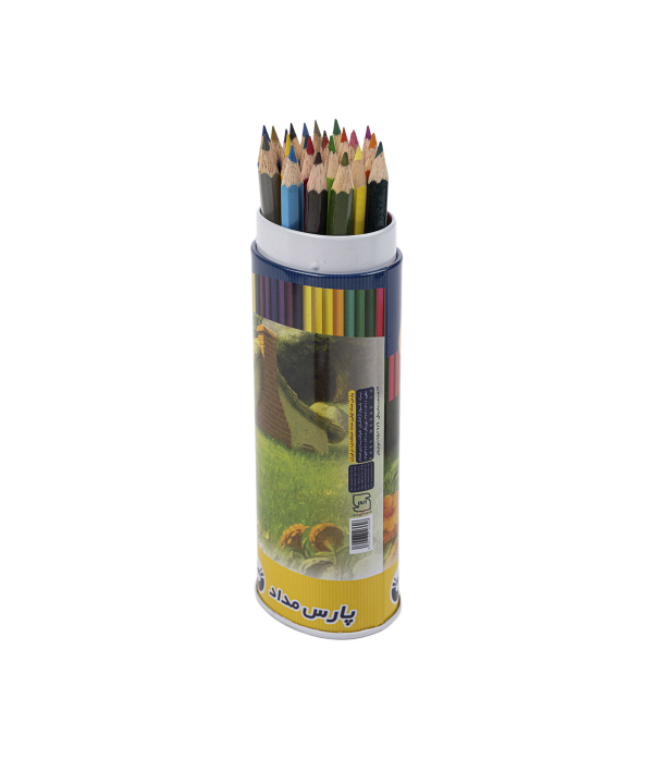 مداد رنگی قوطی کلیپس کد 03696 بسته 24 عددی