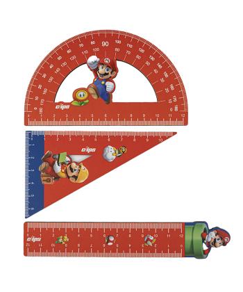 ست خط کش و گونیا کلیپس کد 07037