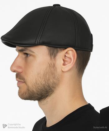 كلاه چرم طبيعي مردانه شيفر مدل 8709C