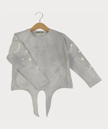 ست تیشرت و شلوار دخترانه پیانو مدل 10044