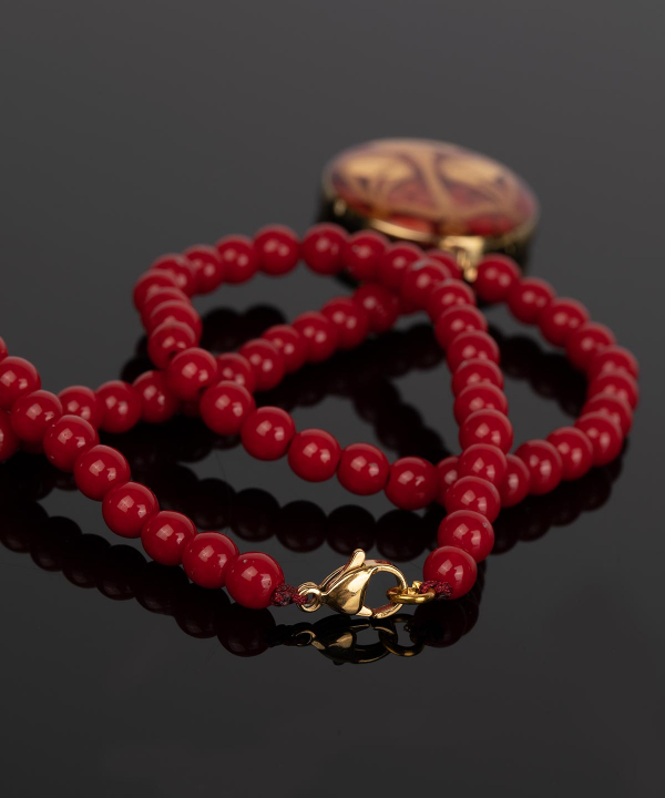 گردنبند سام نورزاده Noorzadeh Gold Art طرح ماه مهر کد 44