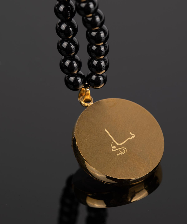 گردنبند سام نورزاده Noorzadeh Gold Art طرح ماه مهر کد 45