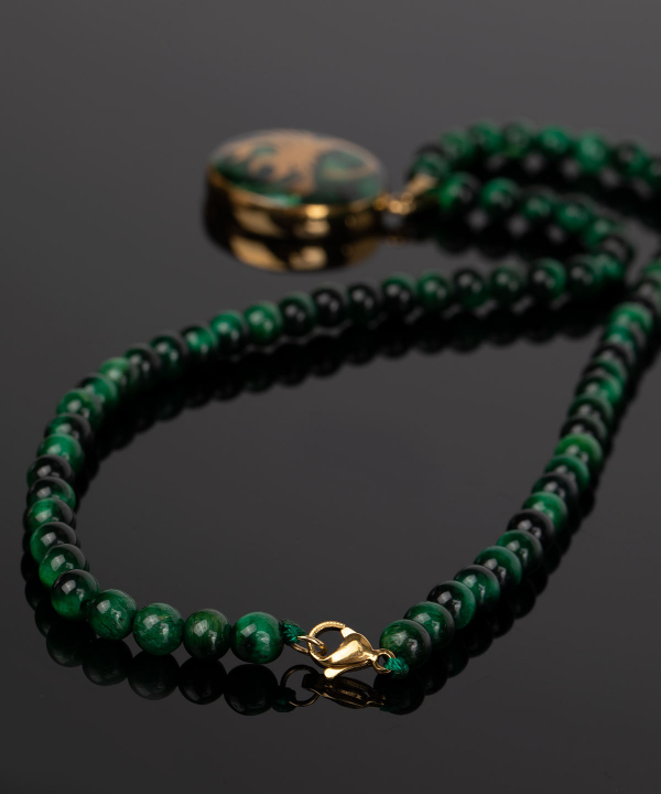 گردنبند سام نورزاده Noorzadeh Gold Art طرح ماه آبان کد 76