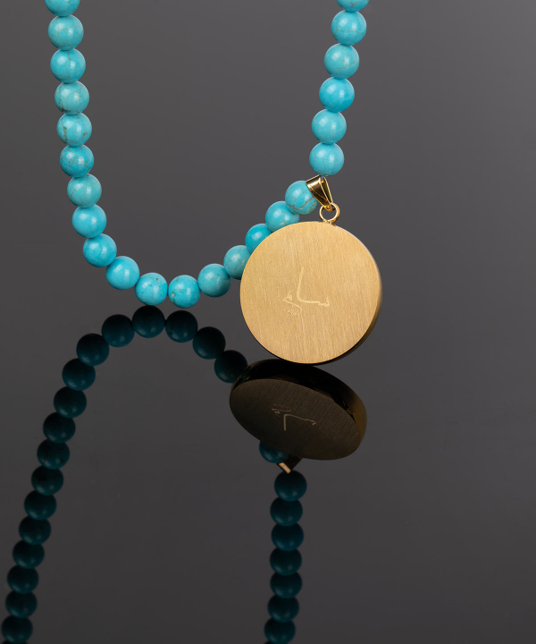 گردنبند سام نورزاده Noorzadeh Gold Art طرح ماه آذر کد 84
