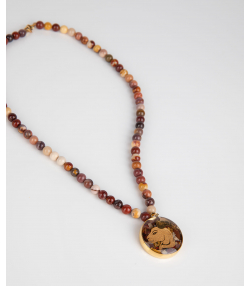 گردنبند سام نورزاده Noorzadeh Gold Art طرح ماه دی کد 88