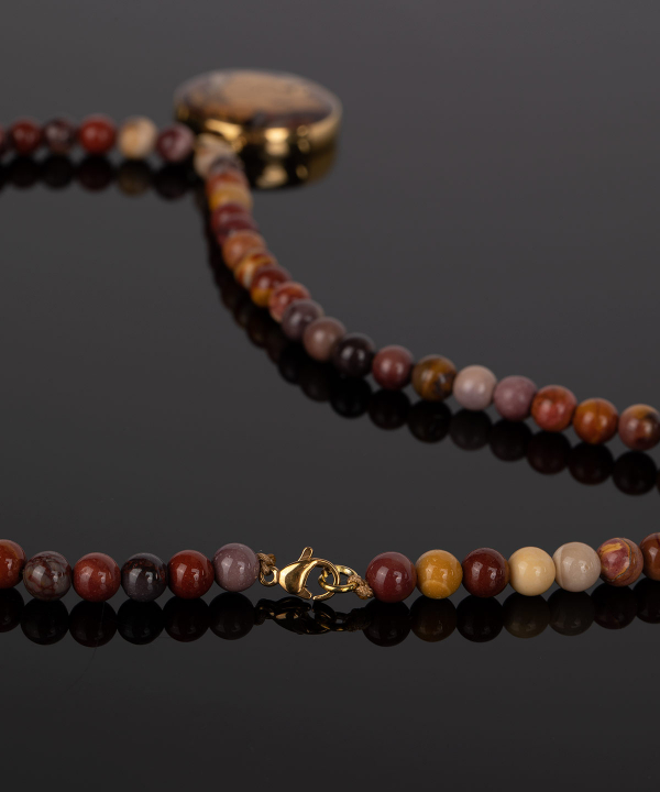 گردنبند سام نورزاده Noorzadeh Gold Art طرح ماه دی کد 88