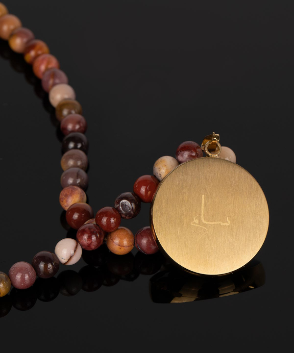 گردنبند سام نورزاده Noorzadeh Gold Art طرح ماه دی کد 88