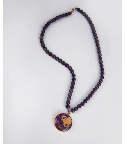 گردنبند سام نورزاده Noorzadeh Gold Art طرح ماه بهمن کد 89
