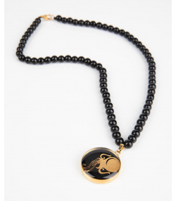 گردنبند سام نورزاده Noorzadeh Gold Art طرح ماه بهمن کد 90