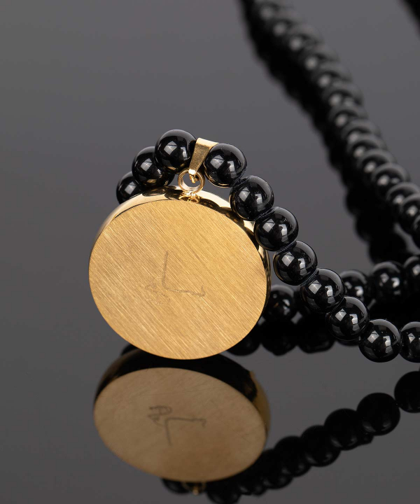 گردنبند سام نورزاده Noorzadeh Gold Art طرح ماه بهمن کد 90