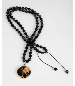 گردنبند سام نورزاده Noorzadeh Gold Art طرح ماه بهمن کد 91