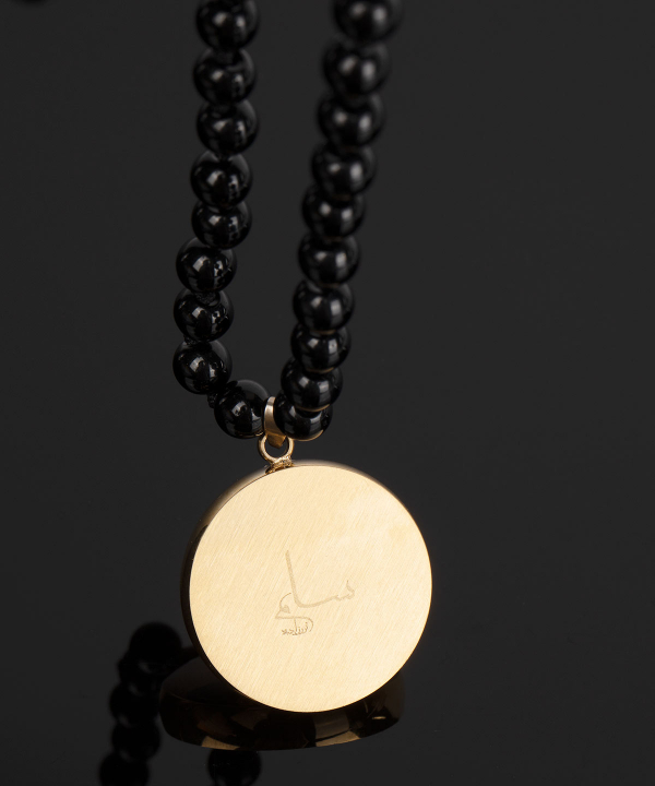 گردنبند سام نورزاده Noorzadeh Gold Art طرح ماه بهمن کد 91