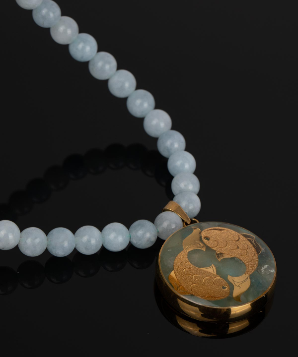 گردنبند سام نورزاده Noorzadeh Gold Art طرح ماه اسفند کد 104