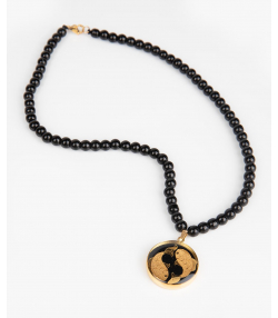 گردنبند سام نورزاده Noorzadeh Gold Art طرح ماه اسفند کد 105