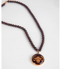 گردنبند سام نورزاده Noorzadeh Gold Art طرح ماه فروردین کد 126
