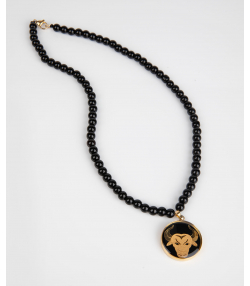 گردنبند سام نورزاده Noorzadeh Gold Art طرح ماه اردیبهشت کد 129