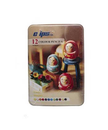 ست مداد رنگی و پاک کن و تراش کلیپس کد 01176
