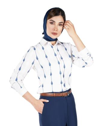 شومیز آستین بلند زنانه تولیکا مدل 33041