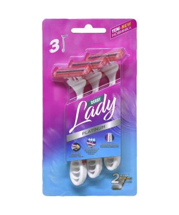 خودتراش دو لبه دربی مدل Lady بسته 3 عددی