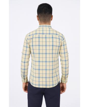 پیراهن آستین بلند مردانه برند پی لس مدل am140473