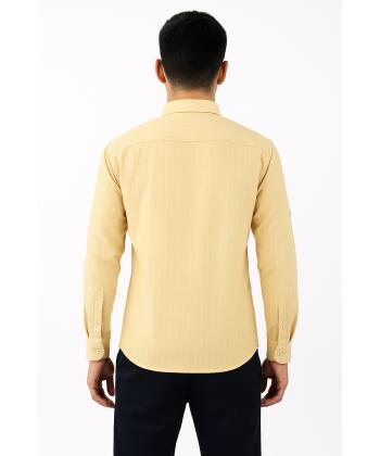 پیراهن آستین بلند مردانه برند پی لس مدل am140436