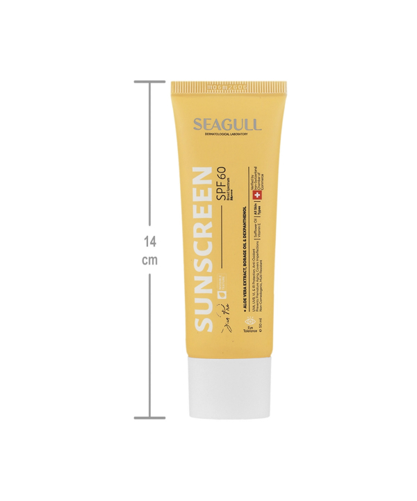 کرم ضد آفتاب فاقد رنگ SPF60 سی گل Seagull مدل Sun Pro حجم 50 میلی لیتر